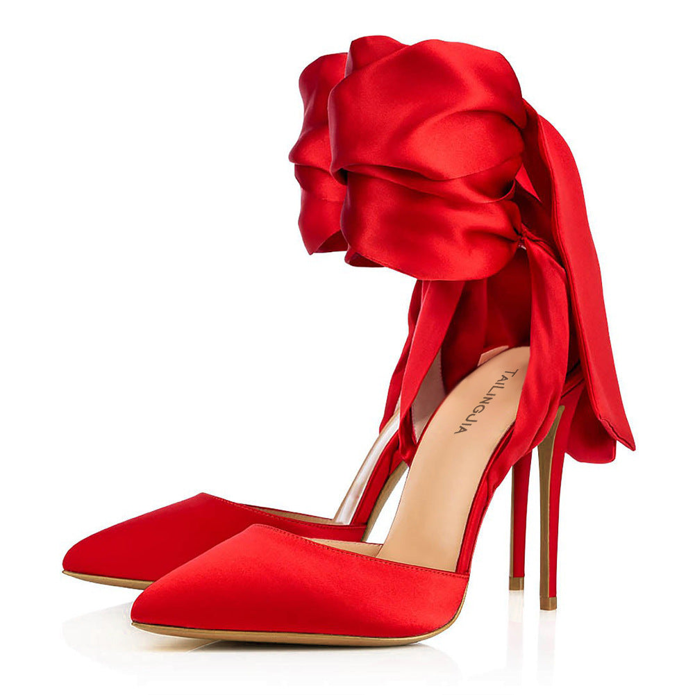 Explosive Pointed Sardinian Cross Bow High Heels
