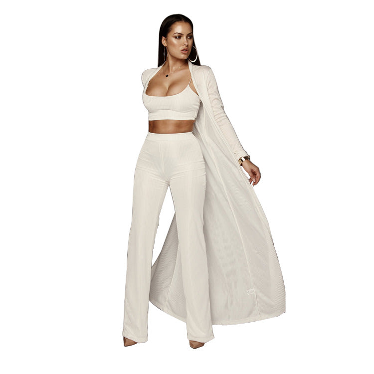 Sexy Pit Elastic Commuter Temperament Three-Piece Set