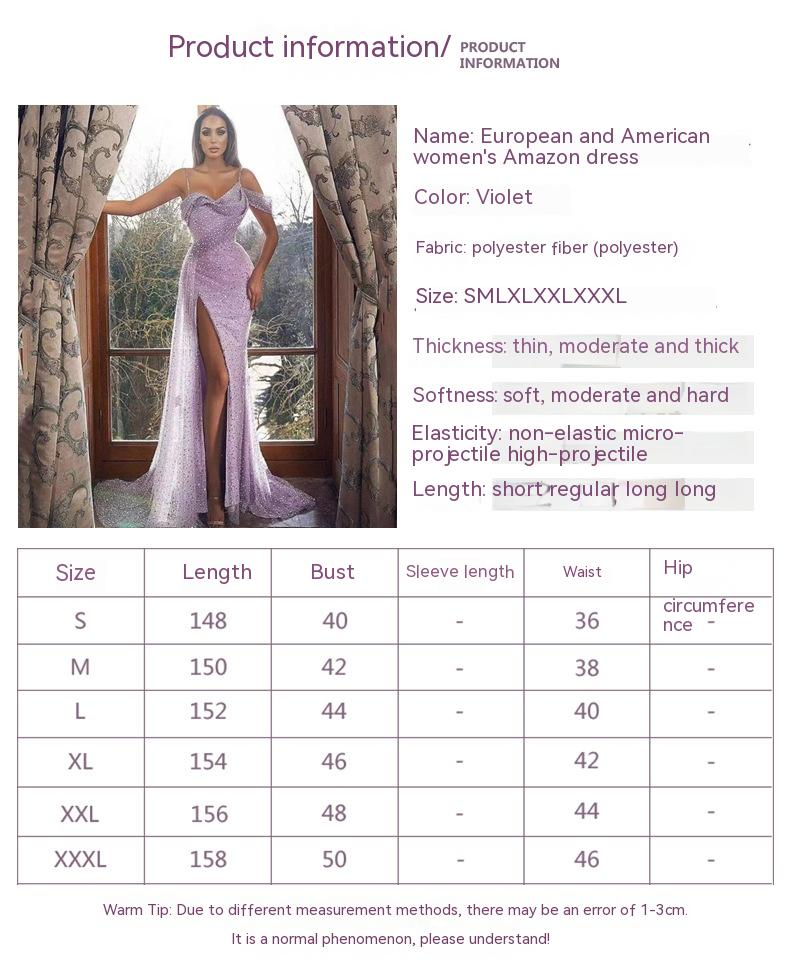 Irregular Spaghetti-strap Split Dress