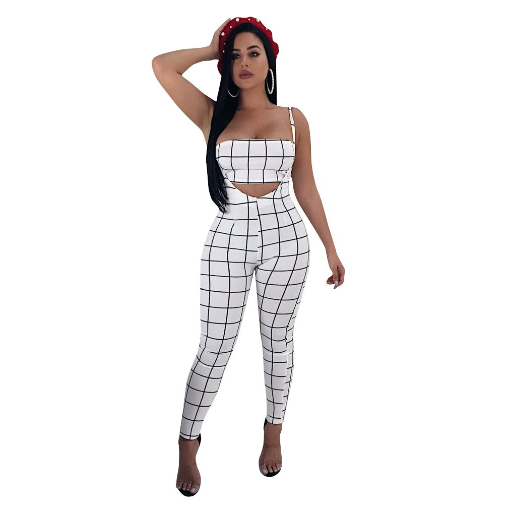 Two-piece digital printed tube top bib set