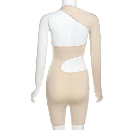 Off-Shoulder One-Shoulder 2-piece Set