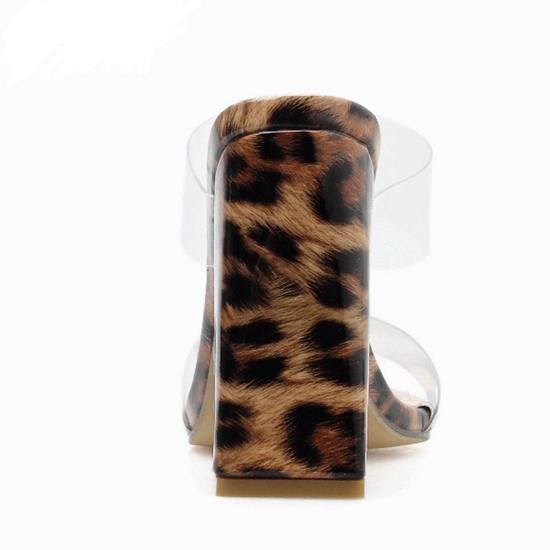 Leopard Slip Heels