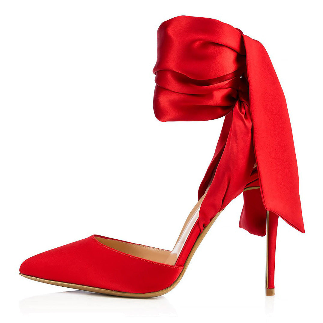 Explosive Pointed Sardinian Cross Bow High Heels