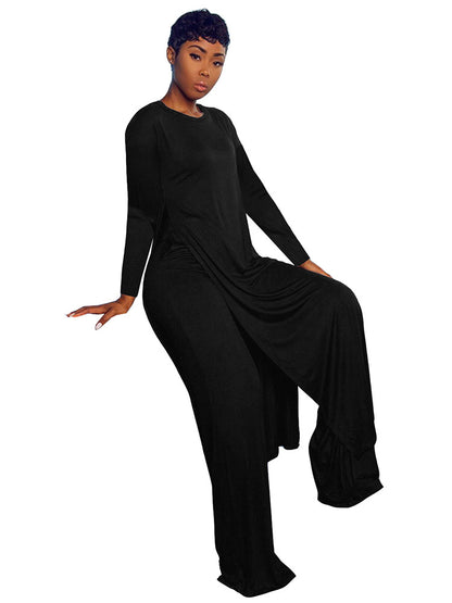 European And American Women's Homewear Multicolor Sports Two-piece Set