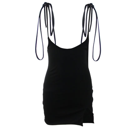 Irregular split skirt