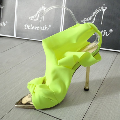 Strappy Criss-Cross Wrap Heels