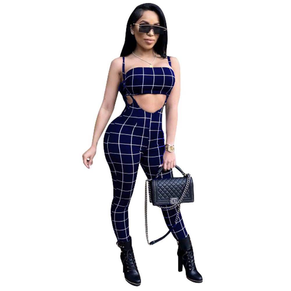 Two-piece digital printed tube top bib set