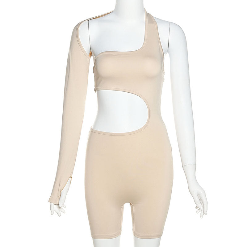 Off-Shoulder One-Shoulder 2-piece Set