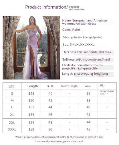 Irregular Spaghetti-strap Split Dress