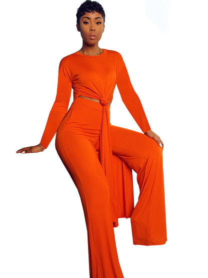 European And American Women's Homewear Multicolor Sports Two-piece Set