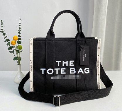 Cross-border Canvas Bag Women's Urban Simple Messenger Bag Large Capacity Crossbody Bag Square Tote Bag Womenbags
