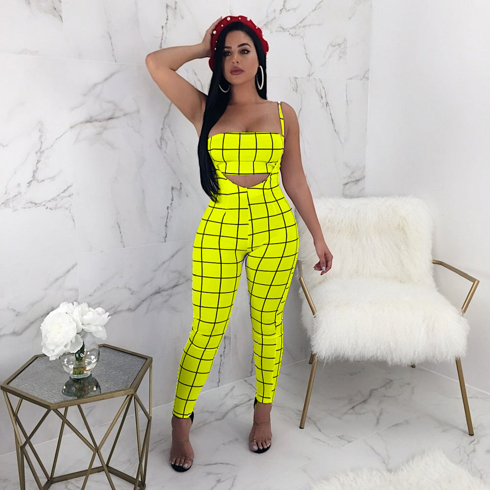 Two-piece digital printed tube top bib set
