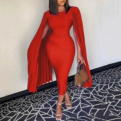 Cloak Sleeve Bodycon Dress
