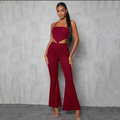 European And American Tube Top Suspenders Temperament Commuter Casual Backless Two-piece Set