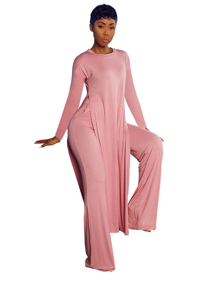 European And American Women's Homewear Multicolor Sports Two-piece Set