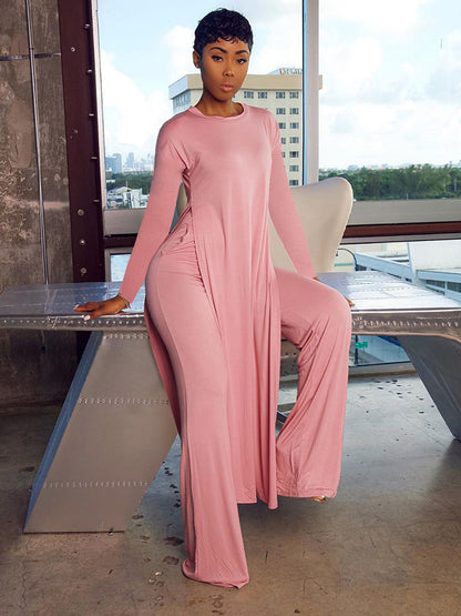 European And American Women's Homewear Multicolor Sports Two-piece Set