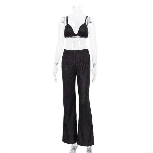 2 Piece Pants Sequin Set